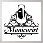 Maniküre am Arbeitsplatz Poster (Vorne)