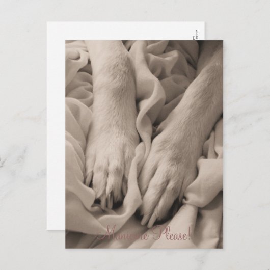 Maniküre Bitte ~ Postkarte (Vorne/Hinten)