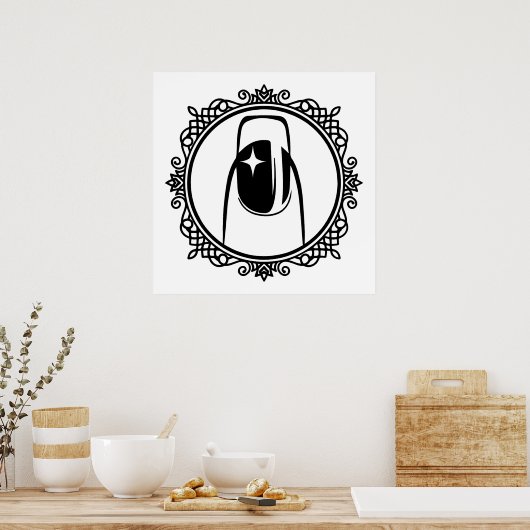 Maniküre Design ist schön Poster (Küche)