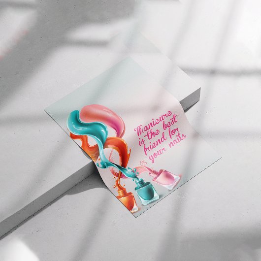 Maniküre ist der beste Freund für Ihre Nägel, Näge Poster