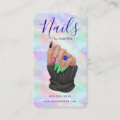 Maniküre-Künstlerin Nagelstudio-Stil Opal Visitenkarte (Vorderseite)