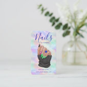 Maniküre-Künstlerin Nagelstudio-Stil Opal Visitenkarte (Stehend Vorderseite)