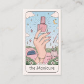 Maniküre-Künstlerin Pink Celestial Visitenkarte (Vorderseite)