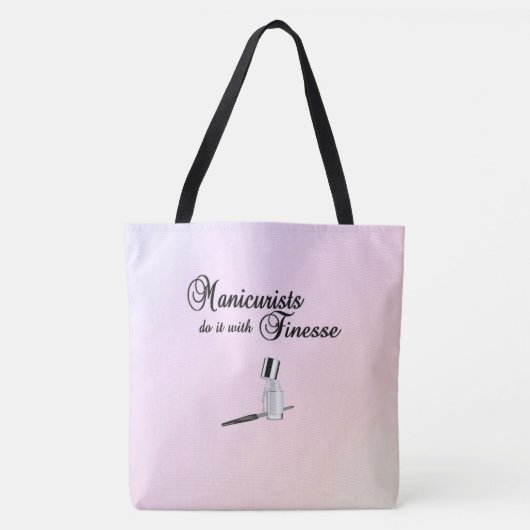 Maniküre machen es mit der Finesse Totbeutel Tasche (Vorderseite)