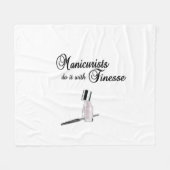 Maniküre machen es mit Finesse Fleecedecke (Vorderseite (Horizontal))