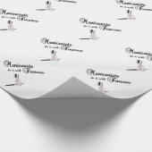 Maniküre machen es mit Finesse Geschenkpapier (Ecke)