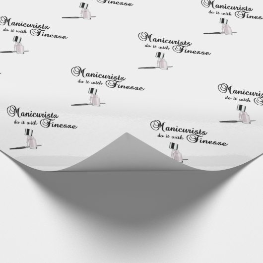 Maniküre machen es mit Finesse Geschenkpapier (Ecke)