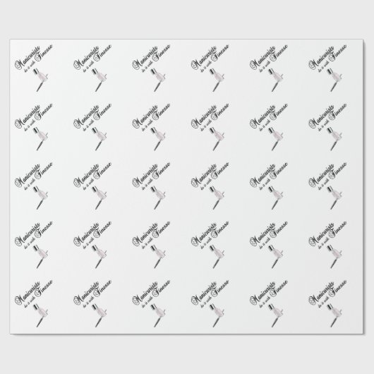 Maniküre machen es mit Finesse Geschenkpapier (Flach)