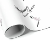 Maniküre machen es mit Finesse Geschenkpapier (Rolleneckpunkt)