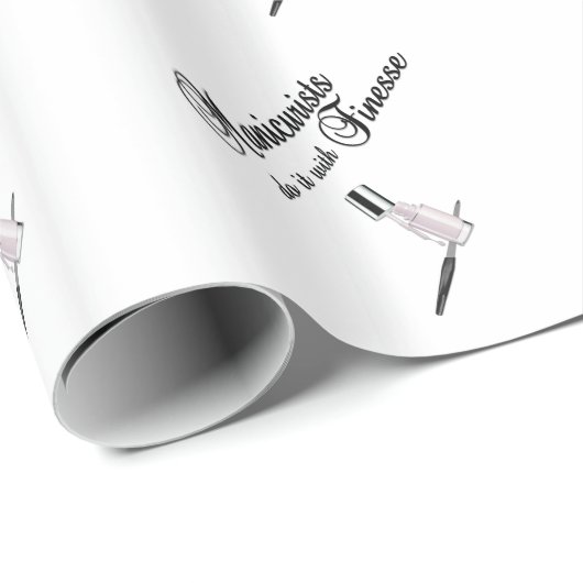 Maniküre machen es mit Finesse Geschenkpapier (Rolleneckpunkt)