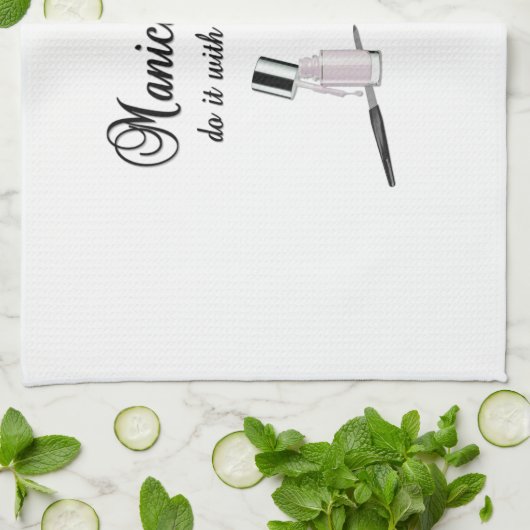 Maniküre machen es mit Finesse Geschirrtuch (Gefaltet)