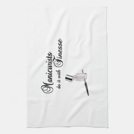 Maniküre machen es mit Finesse Geschirrtuch (Vertikal)