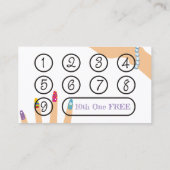 Maniküre-Maniküristnagelkünstler-HandVisitenkarte Visitenkarte (Rückseite)