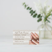 Maniküre-Nagel-Technologie-Visitenkarten Visitenkarte (Stehend Vorderseite)