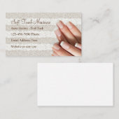 Maniküre-Nagel-Technologie-Visitenkarten Visitenkarte (Vorne/Hinten)