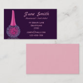 Maniküre, Nagelkünstler, Nageltechniker, freiberuf Visitenkarte (Vorne/Hinten)