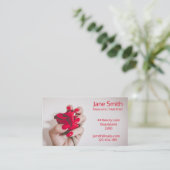 Maniküre, Nagelkünstler, Nageltechniker, freiberuf Visitenkarte (Stehend Vorderseite)