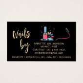 Maniküre Nageltechniker MagnetVisitenkarte (Vorderseite)