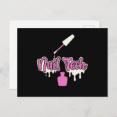 Maniküre Nail Tech Polnisch Farbe Schönheit Pedicu Postkarte (Vorne/Hinten)
