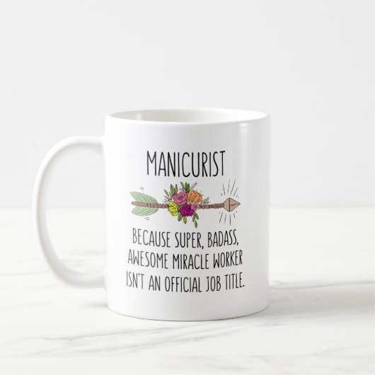 Maniküre Nail Technician Gift Idee Kaffeetasse (Links)