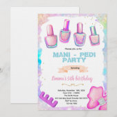 Maniküre-Pediküre-Spa-Party-Einladung Einladung (Vorne/Hinten)