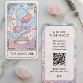Maniküre Pink Celestial QR Code Visitenkarte