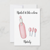 Maniküre-Tools nagelten es wie ein Boss Dankeskarte (Vorderseite)