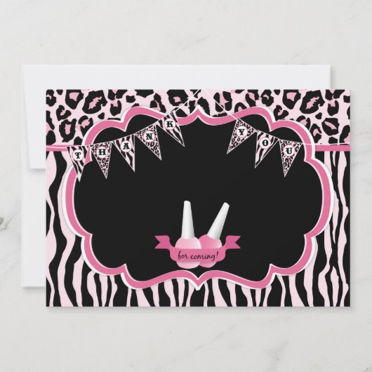 Maniküre u. Pedicure-Wellness-Center-Party danken Dankeskarte (Vorderseite)