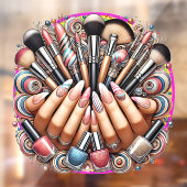 Maniküre und Schminksalon Fensteraufkleber (Blatt 2)