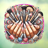 Maniküre und Schminksalon Fensteraufkleber (Blatt 3)