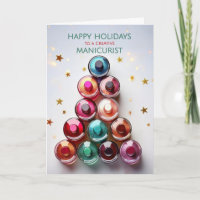 Maniküre Weihnachts-Nagellackflaschen Baum
