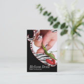 Manikürepedicure-Salon-Techniker-Visitenkarte Visitenkarte (Stehend Vorderseite)