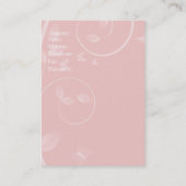 Manikürepedicure-Salon-Techniker-Visitenkarte Visitenkarte (Rückseite)