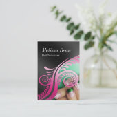 Manikürepedicure-Salon-Techniker-Visitenkarte Visitenkarte (Stehend Vorderseite)