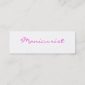 Manikurin Lila Mini Visitenkarte (Rückseite)