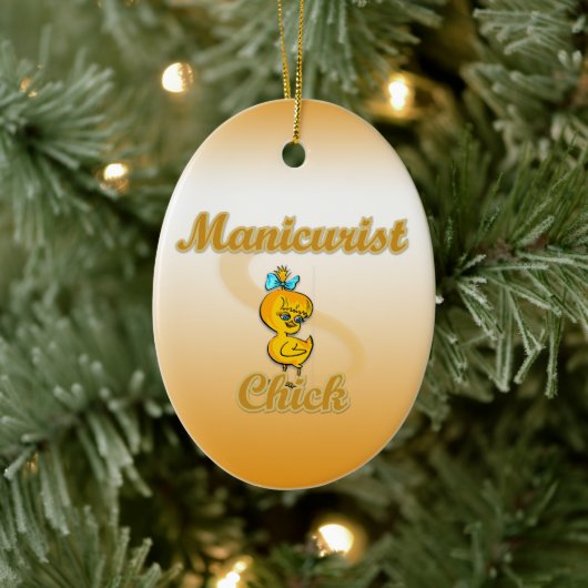 Manikurist Chick Keramikornament (Baum)