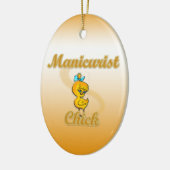 Manikurist Chick Keramikornament (Links)