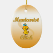 Manikurist Chick Keramikornament (Vorne)