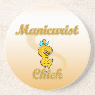 Manikurist Chick Sandstein Untersetzer