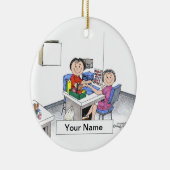 Manikürist - Frau Keramik Ornament (Rechts)