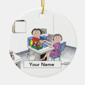 Manikürist - Frau Keramik Ornament (Vorne)