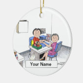 Manikürist - Frau Keramik Ornament (Links)