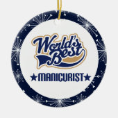 Manikürist-Geschenk-Verzierung Keramikornament (Vorne)