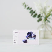 Manikürist in Deep Purple Visitenkarte (Stehend Vorderseite)