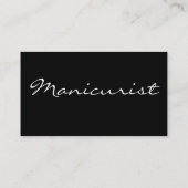 Manikürist-Nägel in Schwarzem u. im Weiß Visitenkarte (Rückseite)