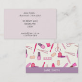 Manikürist, Nagel-Künstler, Nagel-Techniker Visitenkarte (Vorne/Hinten)