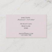 Manikürist, Nagel-Künstler, Nagel-Techniker Visitenkarte (Vorderseite)