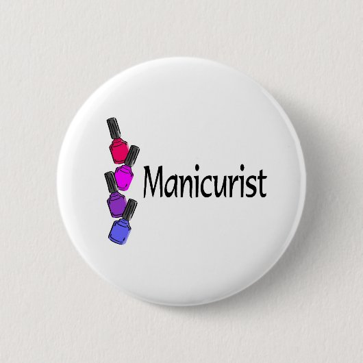 Manikürist-Polnisches Button (Vorderseite)