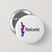 Manikürist-Polnisches Button (Vorne & Hinten)