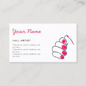 Manikürist-Preis-Visitenkarten Visitenkarte (Vorderseite)